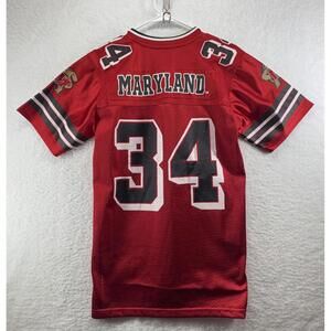 Maryland Terps Football Jersey Colosseum Athletics #34 Kids Size Medium